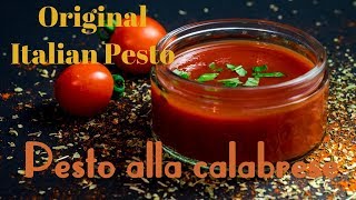 Pesto alla calabrese  Original Italian Recipe [upl. by Idet]