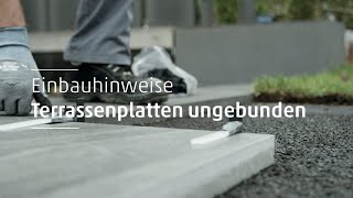 Platten richtig verlegen Die ungebundene Bauweise [upl. by Gainor]