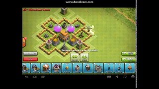 Clash of clans 5seviye köy binası düzeni [upl. by Anomar]