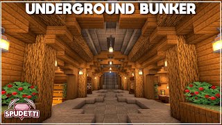 Minecraft How to Build an Underground Survival Bunker Tutorial 2021 [upl. by Mcafee]