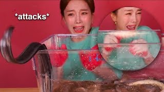 this mukbang scares me [upl. by Errick536]