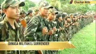 Assam Dimasa militants surrender [upl. by Einberger]