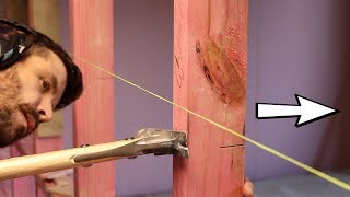 How to Straighten a Wall For Plasterboard [upl. by Nolaf583]