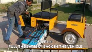 GEM E rickshaw 5 minute battery charging [upl. by Oinotnas]