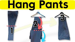 3 Clever Ways to HANG PANTS A stepbystep guide [upl. by Heller]