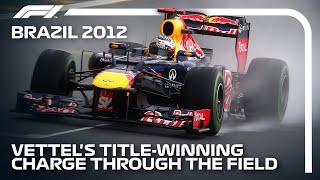 Sebastian Vettels Championship Charge  2012 Brazilian Grand Prix [upl. by Evars]