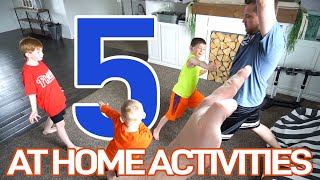 5 FUN GAMES TO PLAY AT HOME WITH YOUR FAMILY  NO ITEMS NEEDED [upl. by Saidnac295]