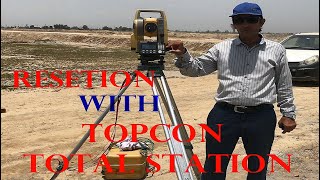 How Resection Process With Topcon ES 105 Total Stations [upl. by Droflim403]