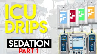 Sedation in ICU Patients Part 1  ICU Drips [upl. by Naitsabes]