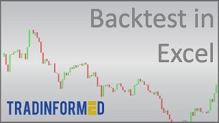 How to Backtest A Trading Strategy in Excel [upl. by Berkly]