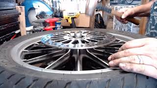 Replace a Harley wheel bearing No special tools [upl. by Kathryne]