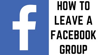 How to Leave a Facebook Group [upl. by Amlus917]