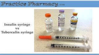 Insulin vs tuberculin syringe [upl. by Kanor]