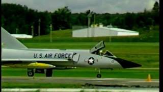 F106 Landing amp Taxi  Griffiss AFB  6Sept86 [upl. by Eanram]