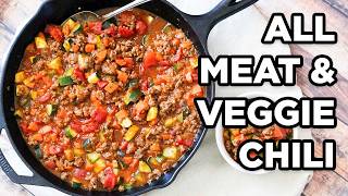 Paleo Chili  All Meat and Veggie Chili [upl. by Elttil]