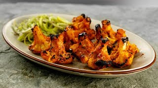 Tandoori Gobi Recipe  No Oven  Cauliflower Tikka Made in Gas Stove  CookingShooking [upl. by Cho]