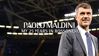 UEFA Special  Paolo Maldini My 25 years in Rossonero [upl. by Drobman]