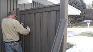 Trex Fencing Installation  Inserting pickets [upl. by Tuckie851]