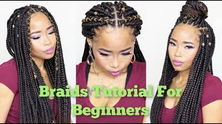 DIY  Box Braid Tutorial For Beginners [upl. by Gillett]