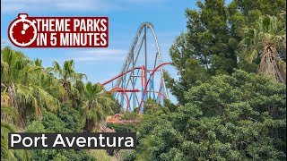 PortAventura World Spain  Theme Parks in 5 Minutes [upl. by Doone479]