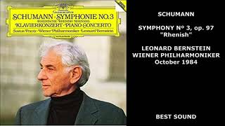 SCHUMANN SYMPHONY Nº 3 quotRhenishquot op 97  LEONARD BERNSTEIN  WIENER PHILHARMONIKER [upl. by Ping]