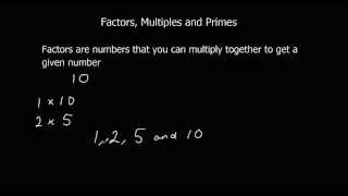 Factors Multiples and Primes [upl. by Ajiam]