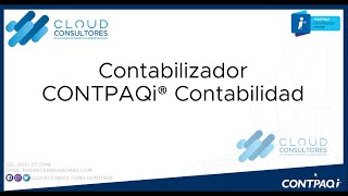 CONTPAQi CONTABILIDAD CONTABILIZADOR [upl. by Atteynek]