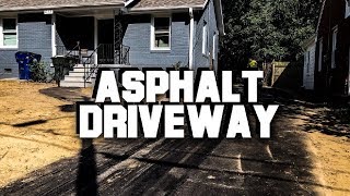 MAKING AN ASPHALT DRIVEWAY BY HAND [upl. by Alur]