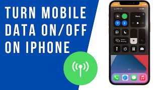 How to Turn Mobile Data On  Off on Apple iPhone [upl. by Fulviah201]