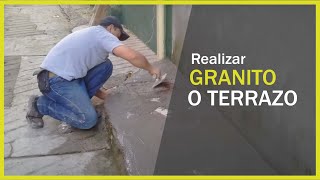 Como realizar GRANITO O TERRAZO [upl. by Harned232]