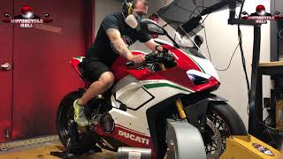 Ducati Panigale V4 Speciale  Full Akrapovic Dyno [upl. by Huntington35]