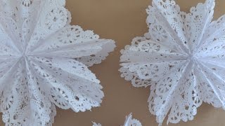 Doily Snowflake Stars [upl. by Welcy]