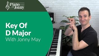 Key of D MAJOR Piano Lesson Scales Fingering Chords Progressions amp More [upl. by Hepzi]