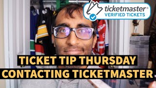 HOW TO CONTACT TICKETMASTER  ALL THE DIFFERENT WAYS  TICKET TIP THURSDAY [upl. by Nonarb103]