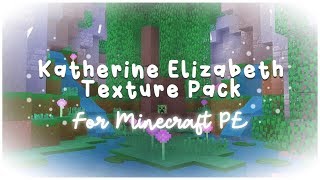 katherine elizabeth texture pack review for minecraft pe 🦋⭐️ cute aesthetic [upl. by Tempest]