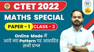 CTET2022  Maths Class by Uday Sir  Lets LEARN  Class02 [upl. by Audwin]