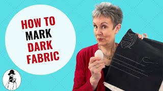 Best Way to Mark Dark Fabric for Sewing or Quilting [upl. by Eniroc257]