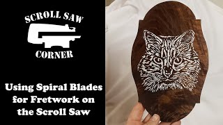 Cutting Fretwork with Spiral Blades on the Scroll Saw [upl. by Ordnazil]