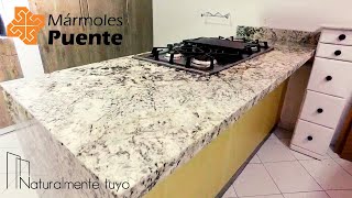 Instalación de cocina Granito blanco antico [upl. by Neerroc]