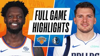 KNICKS at MAVERICKS  FULL GAME HIGHLIGHTS  April 16 2021 [upl. by Kielty]