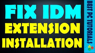 Fix IDM extension installation in Google Chrome [upl. by Yzzo]