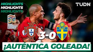 Highlights  Portugal 30 Suecia  UEFA Nations League 2020  TUDN [upl. by Templer606]