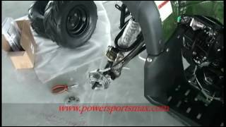 XPRO 125cc ATV Assembly Video  powersportsmaxcom [upl. by Shantha]