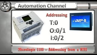 Micrologix 1100 Part 3 Addressing from a Delta DOP B HMI [upl. by Esorlatsyrc]