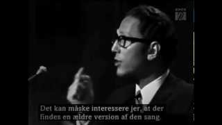 Tom Lehrer  The Elements  LIVE FILM From Copenhagen in 1967 [upl. by Veljkov367]