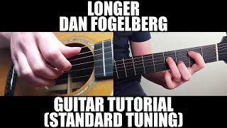 Longer  Dan Fogelberg  Guitar Lesson  Tab Standard tuning version [upl. by Dylana674]