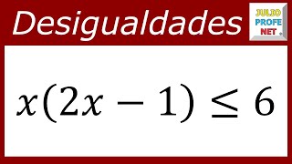 DESIGUALDADES CUADRÁTICAS  Ejercicio 4 [upl. by Ellennaj]