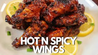 Easy Pan Fried Hot N Spicy Wings Recipe  Super Bowl Food Recipes [upl. by Baptlsta]