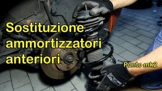 Cambio ammortizzatori anteriori fiat punto mk2 [upl. by Nesyla]