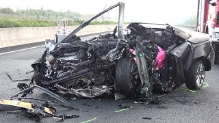 4 Tote  1 Verletzte bei Unfall auf A4 Höhe KerpenBuir am 270817  OTöne Link in der Beschreib [upl. by Walther]